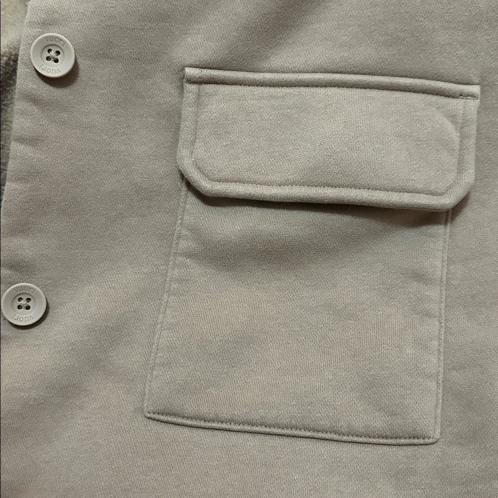 Vuori Restore Button Down Shirt Jacket Size Large Tan Light Brown - Picture 6 of 11